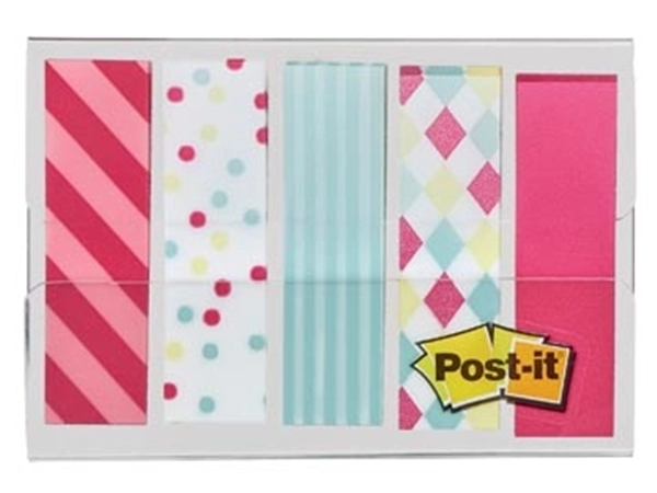 Een Post-it Index, Candy Collection, ft 11,9 mm x 43,2mm, 5 x 20 stuks koop je bij Muys Kantoor & Kado