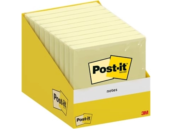 Een Post-it Notes, 100 vel, ft 76 x 76 mm, kanariegeel (canary yellow) koop je bij Muys Kantoor & Kado