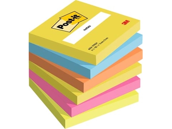 Een Post-it Notes Vitaliteit, ft 76 x 76 mm, pak van 6 blokken koop je bij Muys Kantoor & Kado