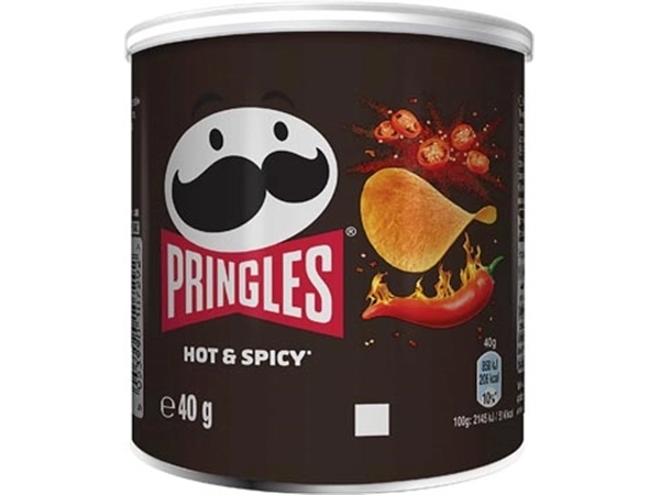 Een Pringles chips, 40g, hot & spicy koop je bij Muys Kantoor & Kado