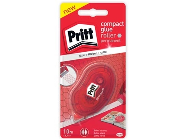 Een Pritt lijmroller Compact permanent, op blister koop je bij Muys Kantoor & Kado