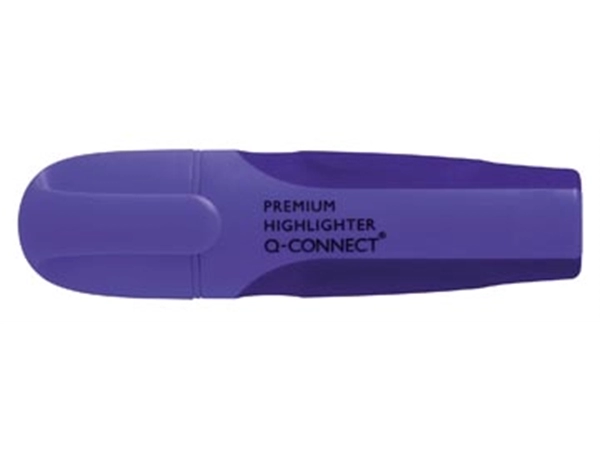 Een Q-CONNECT Premium markeerstift, paars koop je bij Muys Kantoor & Kado