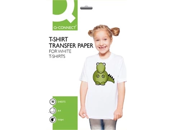 Een Q-CONNECT T-Shirt Transfer Paper, pak van 10 vel koop je bij Muys Kantoor & Kado