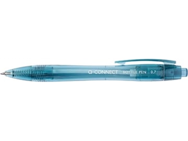 Een Q-CONNECT balpen Recycling PET, 0,7 mm, medium punt, blauw koop je bij Muys Kantoor & Kado