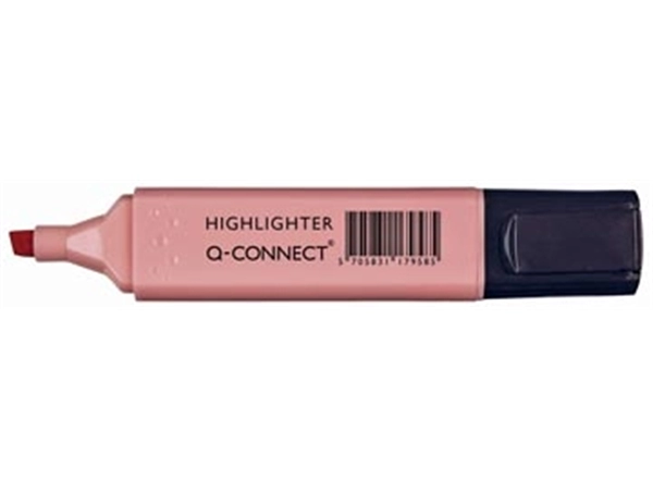 Een Q-CONNECT markeerstift pastel, roze koop je bij Muys Kantoor & Kado