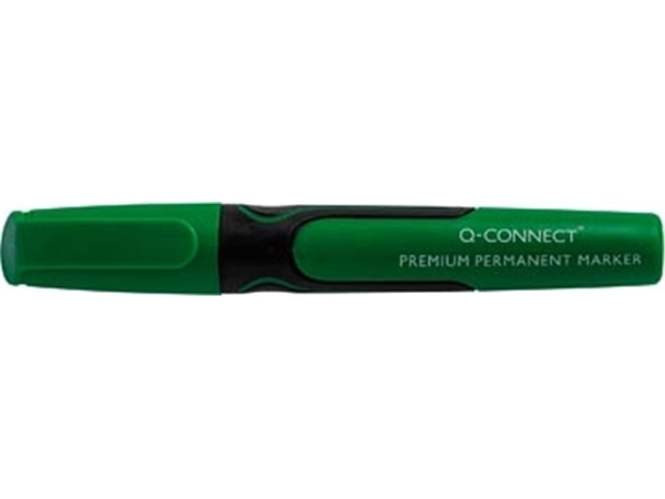 Een Q-CONNECT premium permanent marker, 3 mm, ronde punt, groen koop je bij Muys Kantoor & Kado