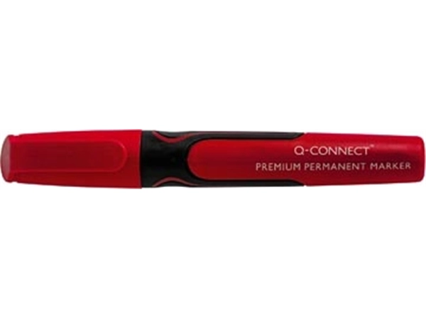 Een Q-CONNECT premium permanent marker, 3 mm, ronde punt, rood koop je bij Muys Kantoor & Kado