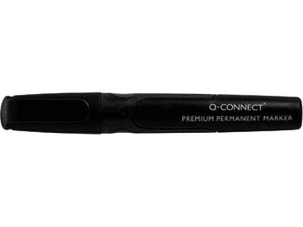 Een Q-CONNECT premium permanent marker, 3 mm, ronde punt, zwart koop je bij Muys Kantoor & Kado