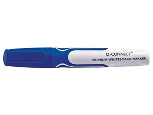 Een Q-CONNECT whiteboard marker, 3 mm, ronde punt, blauw koop je bij Muys Kantoor & Kado