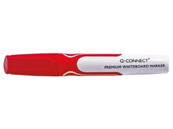 Een Q-CONNECT whiteboard marker, 3 mm, ronde punt, rood koop je bij Muys Kantoor & Kado