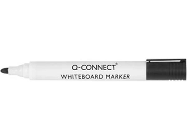 Een Q-CONNECT whiteboardmarker, 2-3 mm, ronde punt, zwart koop je bij Muys Kantoor & Kado