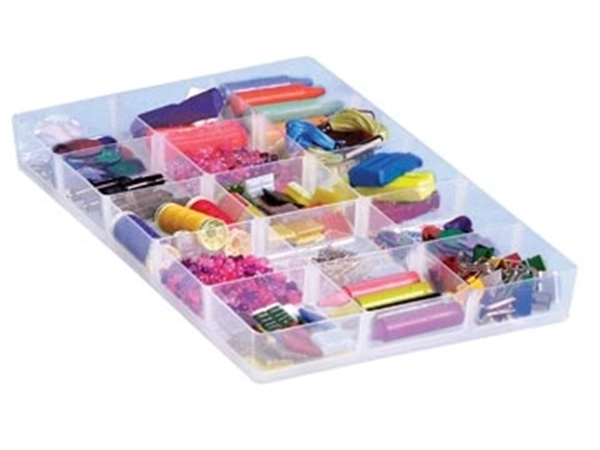 Een Really Useful Box hobby divider met 15 vakjes, voor 4 liter of 9 liter koop je bij Muys Kantoor & Kado