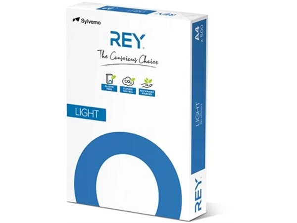 Een Rey Light printpapier ft A4, 75 g, pak van 500 vel koop je bij Muys Kantoor & Kado