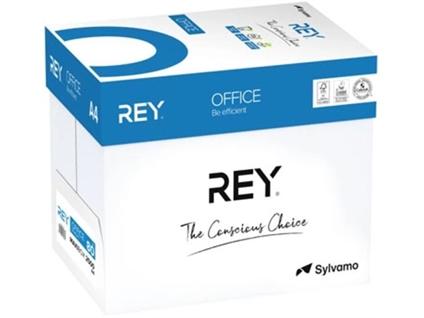 Een Rey Office Document printpapier ft A4, 80 g, doos van 2500 vel koop je bij Muys Kantoor & Kado