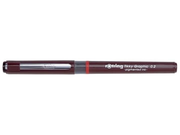 Een Rotring fineliner Tikky Graphic 0,2 mm koop je bij Muys Kantoor & Kado