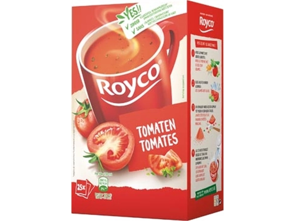 Een Royco Minute Soup classic tomaat, pak van 25 zakjes koop je bij Muys Kantoor & Kado