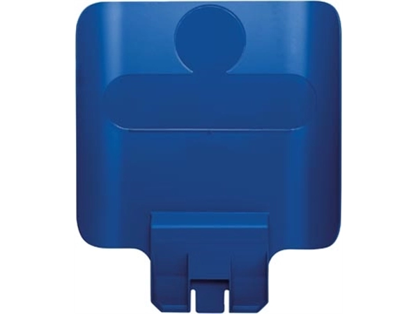 Een Rubbermaid Slim Jim paneel voor recycling station, blauw koop je bij Muys Kantoor & Kado