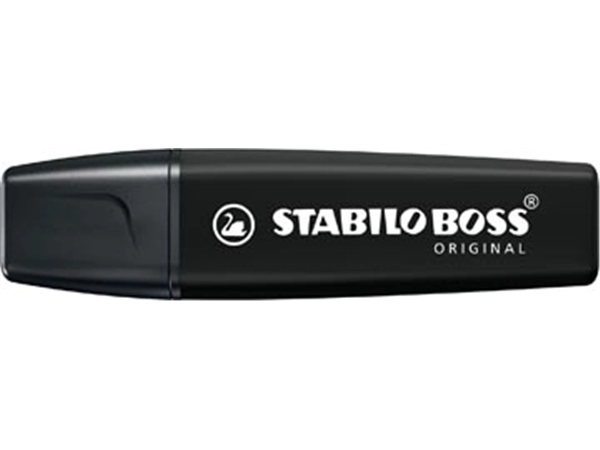 Een STABILO BOSS ORIGINAL NatureCOLORS markeerstift zwart koop je bij Muys Kantoor & Kado