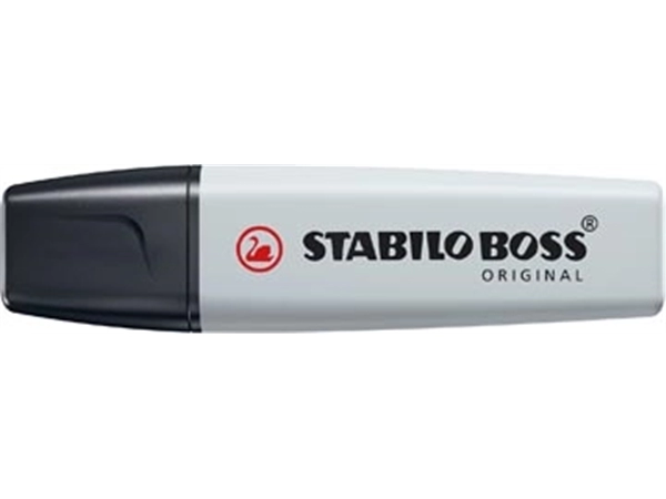 Een STABILO BOSS ORIGINAL Pastel markeerstift, dusty grey (lichtgrijs) koop je bij Muys Kantoor & Kado