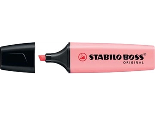 Een STABILO BOSS ORIGINAL Pastel markeerstift, pink blush (roze) koop je bij Muys Kantoor & Kado