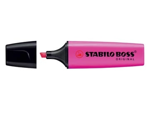 Een STABILO BOSS ORIGINAL markeerstift, lila koop je bij Muys Kantoor & Kado