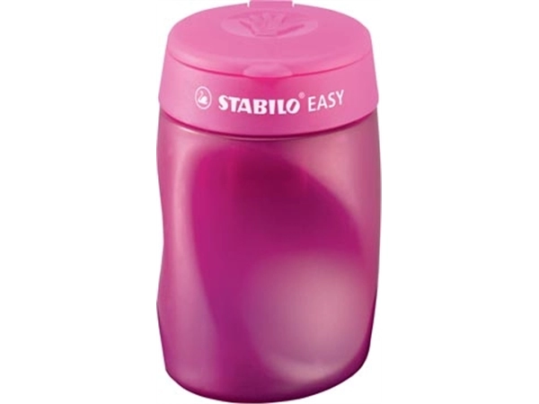 Een STABILO EASYsharpener potloodslijper, 2 gaten, voor linkshandigen, roze koop je bij Muys Kantoor & Kado