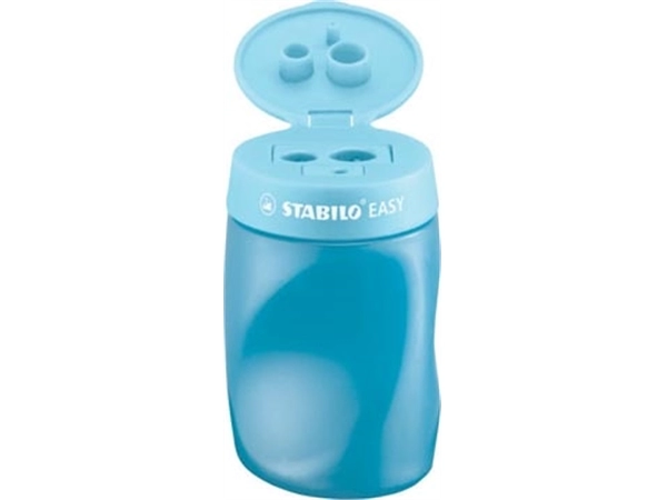 Een STABILO EASYsharpener potloodslijper, 2 gaten, voor rechtshandigen, blauw koop je bij Muys Kantoor & Kado