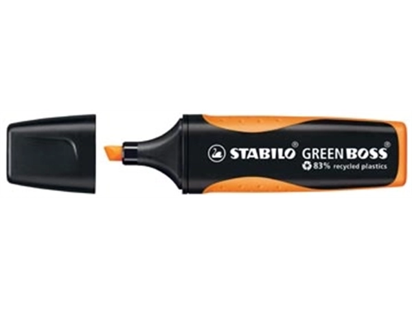 Een STABILO GREENBOSS markeerstift, oranje koop je bij Muys Kantoor & Kado