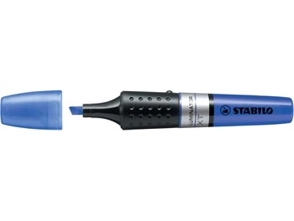 Een STABILO LUMINATOR markeerstift, blauw koop je bij Muys Kantoor & Kado