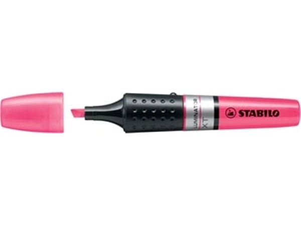 Een STABILO LUMINATOR markeerstift, roze koop je bij Muys Kantoor & Kado