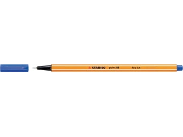 Een STABILO point 88 fineliner, blauw koop je bij Muys Kantoor & Kado