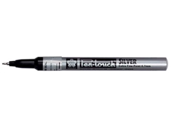 Een Sakura paint Marker Pen-Touch punt van 0,7 mm, zilver koop je bij Muys Kantoor & Kado