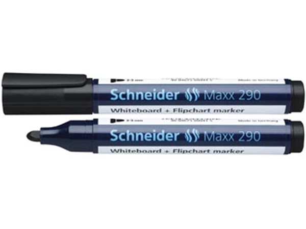 Een Schneider Whiteboardmarker 290 zwart koop je bij Muys Kantoor & Kado