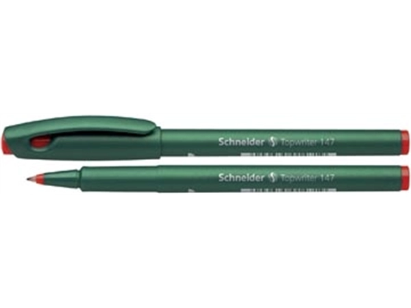 Een Schneider fineliner topwriter 147 rood koop je bij Muys Kantoor & Kado