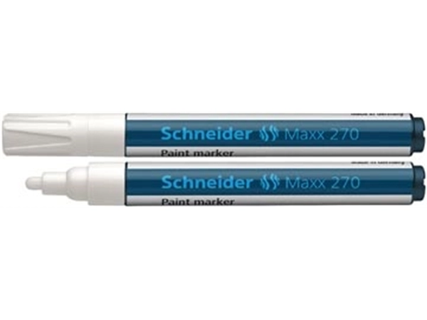 Een Schneider paint marker Maxx 270, wit koop je bij Muys Kantoor & Kado