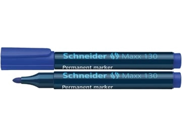 Een Schneider permanent marker Maxx 130 blauw koop je bij Muys Kantoor & Kado