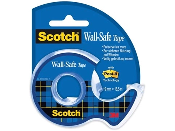 Een Scotch Wall-Safe tape ft 19 mm x 16,5 m, op blister koop je bij Muys Kantoor & Kado