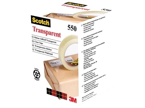 Een Scotch transparante tape 550 ft 19 mm x 66 m koop je bij Muys Kantoor & Kado