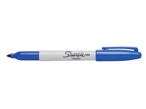 Een Sharpie Permanent marker Fine blauw koop je bij Muys Kantoor & Kado