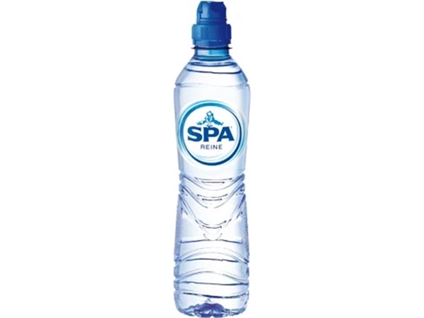 Een Spa Reine water, met sportdop, fles van 50 cl, pak van 24 stuks koop je bij Muys Kantoor & Kado