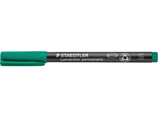 Een Staedtler Lumocolor 313, OHP-marker, permanent, 0,4 mm, groen koop je bij Muys Kantoor & Kado