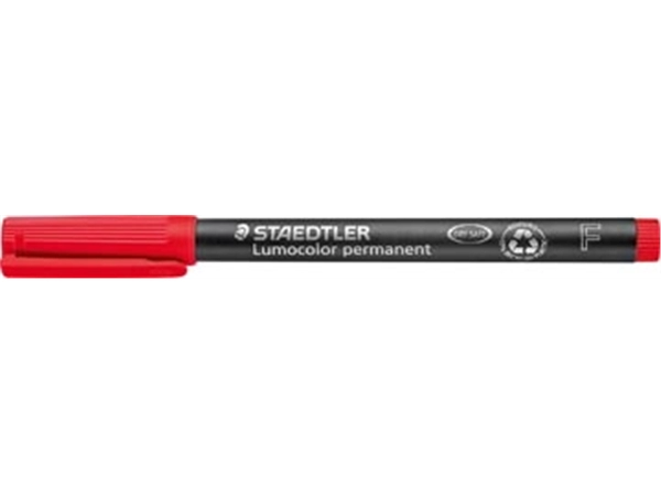 Een Staedtler Lumocolor 318, OHP-marker, permanent, 0,6 mm, rood koop je bij Muys Kantoor & Kado