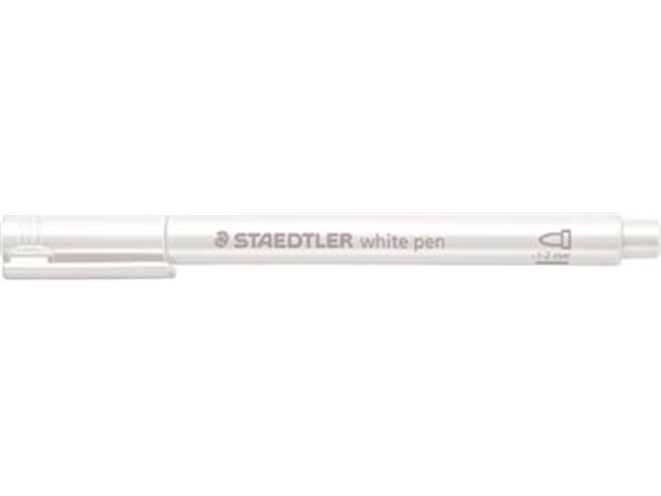 Een Staedtler marker Metallic 8323, wit koop je bij Muys Kantoor & Kado