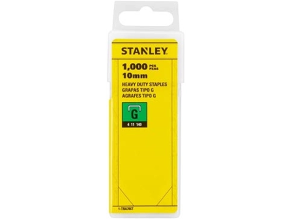 Een Stanley nietjes type G, 10 mm, doos van 1.000 nietjes koop je bij Muys Kantoor & Kado