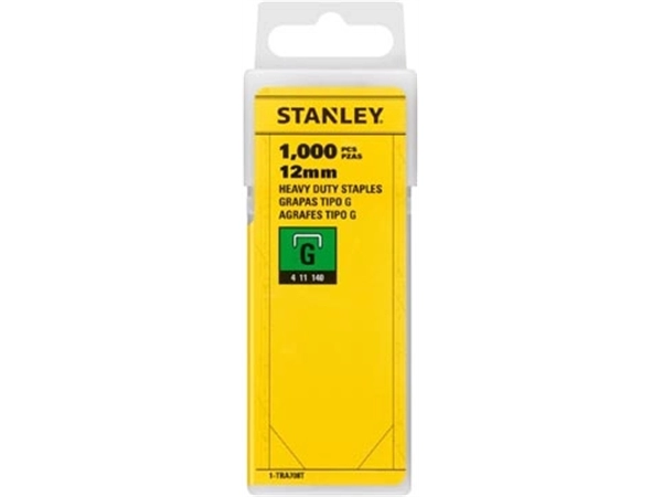 Een Stanley nietjes type G, 12 mm, doos van 1.000 nietjes koop je bij Muys Kantoor & Kado