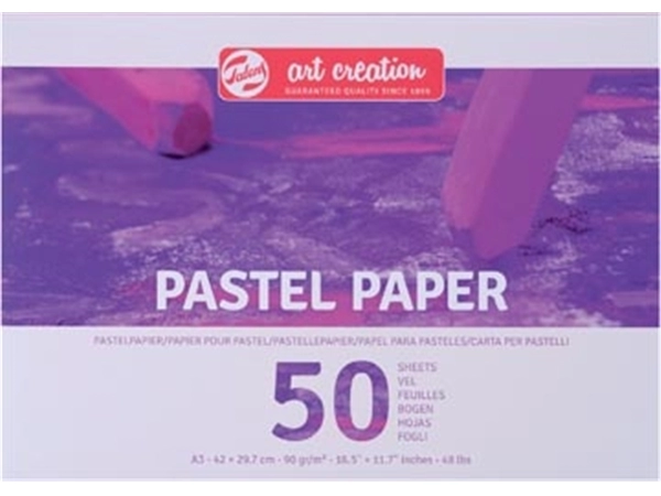 Een Talens Art Creation pastelpapier, 90 g/m², ft A3, blok met 50 vellen koop je bij Muys Kantoor & Kado