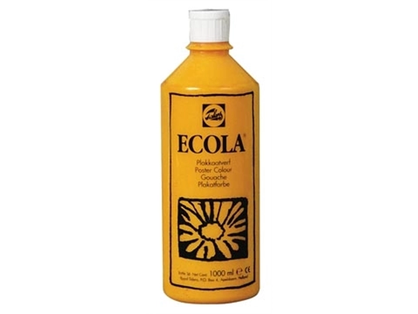 Een Talens Ecola plakkaatverf flacon van 1000 ml, geel koop je bij Muys Kantoor & Kado