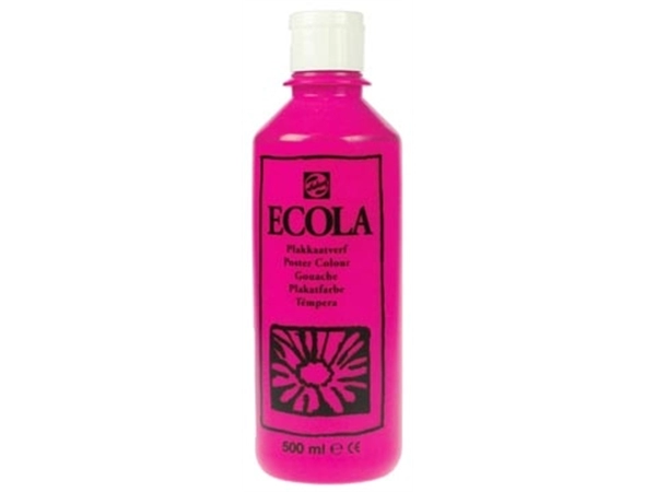 Een Talens Ecola plakkaatverf flacon van 500 ml, tyrisch roze (magenta) koop je bij Muys Kantoor & Kado