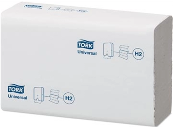 Een Tork Xpress Universal handdoek, 1-laags, systeem H2, wit, pak van 20 stuks koop je bij Muys Kantoor & Kado