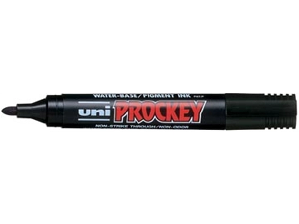 Een Uni PROCKEY permanent marker PM-122, 1,8 - 2,2 mm, zwart koop je bij Muys Kantoor & Kado